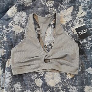Victoria's Secret Light Gray Minimum  support Sports Bra